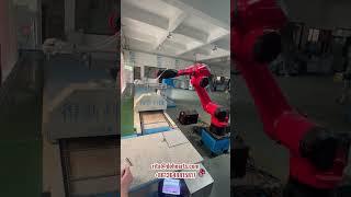 automatic robot working for pvc 3D rubber patch badge making machine with high effeciency #robot