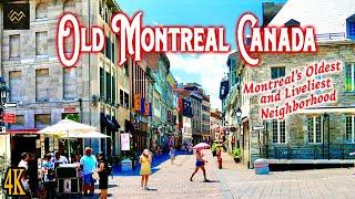 Old Montreal Canada [4K] Walking Tour