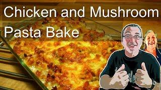 Chicken and Mushroom Pasta Bake (sorry for the wife's bad language)