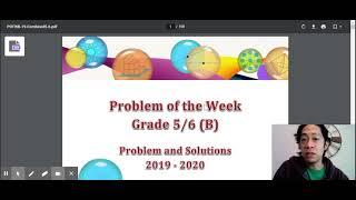 Tutorial CEMC - Problem of the Week - University of Waterloo