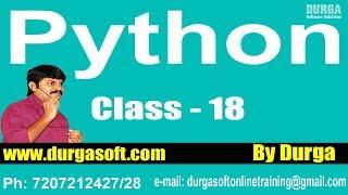 Learn Python Programming Tutorial Online Training by Durga Sir On 21-02-2018