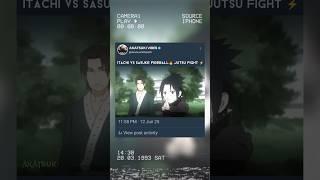 ITACHI VS SASUKE FIREBALL JUTSU#naruto #boruto #borushiki #dragonball #akiratoriyama #kawasaki#luffy
