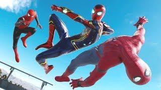 Spider-Man HOMECOMING vs. IRON SPIDER vs.  Spider-Man FAR FROM HOME | EPIC BATTLE!