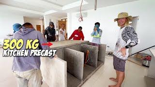 Building Custom Kitchen Concrete Precast & Starting Parking Lot