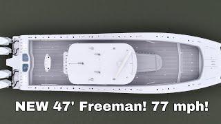 47 Freeman Boatworks - Sea Trial and Walk Through