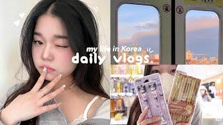 daily life in korea️ hangang date, shopping spree, mukbangs etc