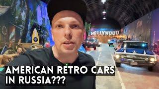 AMERICAN Retro Cars in Russia. Museum “Route 66” in St Petersburg