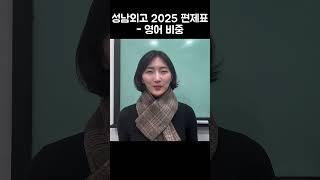 2025 외고 교육과정 분석: 외국어 비중 #외고