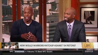 Chauncy Billups 04 Pistons vs Warriors "Draymond Isnt On Rasheed Wallace Level"