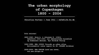 The urban morphology of Copenhagen 1800-2006