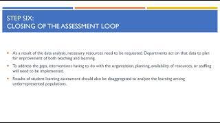 Six Steps for SLO Implementation: Step 6