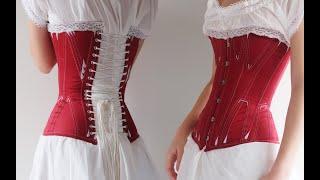 I Accidentally Made a Christmas/New Year-Themed 1870s Corset