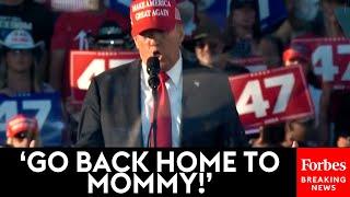 Trump Reacts To Protester During Campaign Rally In Coachella, California