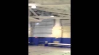 Amazing half court shot