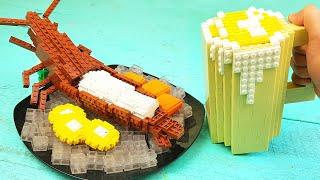 Lego Lobster Sashimi - Lego In Real Life | Stop Motion Cooking & ASMR