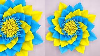 Paper Flower Tutorial for Wedding Backdrop with Free Template  Home Decor  DIY Origami Flowers