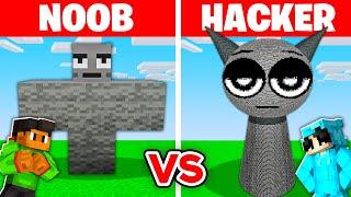 NOOB vs HACKER: I Cheated In a SPRUNKI GRAY Build Challenge!