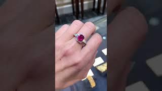 Untreated Ruby Ring by Raymond Yard, 2.43 Carats | M.S. Rau