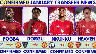 THE LATEST CONFIRMED TRANSFER NEWS AND RUMOURS TRANSFERS WINTER 2025|Pogba️Dorgu️Nkunku️Heaven️