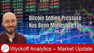 Bitcoin Selling Pressure Has Been Modest. Wyckoff Trading Course 1 on 1.06.2025