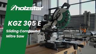 Sliding compound mitre saw - Holzstar KGZ 305 E - Mitre and Bevel cuts