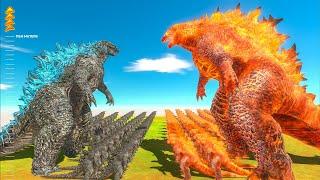 Growing Godzilla 2021 vs Thermonuclear Godzilla, Height Comparison Godzilla