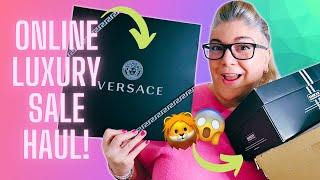 LUXURY ONLINE SALE HAUL  | featuring HARRODS  VERSACE  DIPTYQUE  and MORE!