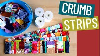  SCRAP FABRIC - HOW TO USE EVERY SMALL SCRAP & CRUMB - ADDING MACHINE TAPE TUTORIAL