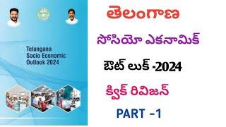 TELANGANA SOCIO ECONOMIC OUTLOOK SURVEY -2024 PART 1