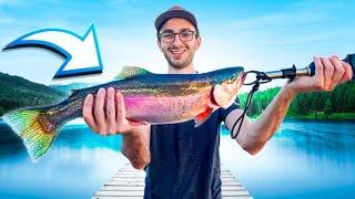 MONSTER RAINBNOW Caught on Winnipesaukee! (NEW Personal Best)