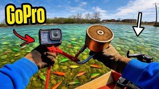 GoPro Reveals What’s REALLY Hiding Beneath the River! (Magnet Fishing)