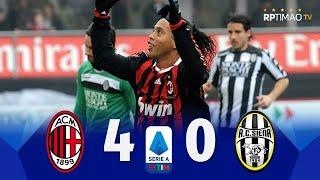 Milan 4 x 0 Siena (Ronaldinho Hat-Trick) ● Serie A 09/10 Extended Goals & Highlights ᴴᴰ