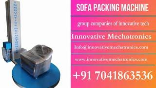 pallet wrapping machine for sofa packing | pallet stretch wrapping machine for windows doors
