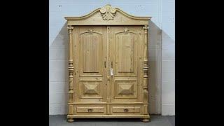 Magnificent Antique Pine Wardrobe (Dismantles) (L0900H) - Pinefinders Old Pine Furniture Warehouse