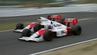 Senna-Prost Overtake Interrupted by Lance Stroll