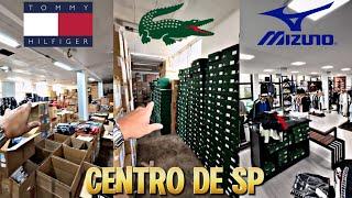 OUTLET BARATO Lacoste, Tommy Hilfiger, Mizuno, Nike no centro de Sp, com até 50% de desconto