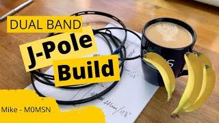 HAM RADIO: Easy SlimJim / J-Pole Dual band Antenna Build  for 2m/70cm .