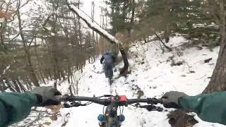 Snow riding at geomasan 거마산 스노라이딩