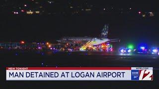 Man opens overwing exit on moving plane at Logan Airport