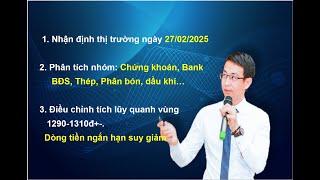 Chứng khoán hàng ngày: Nhận định thị trường ngày 26/02/2025. Dòng tiền ngắn hạn bắt đầu suy giảm