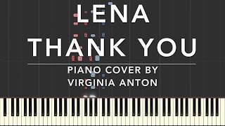 Lena Thank you Piano Tutorial Instrumental Cover