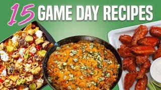 15 Game Day Snacks and Appetizers | Football Party Ideas Recipe Compilation | Well Done