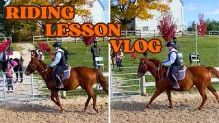 NO STIRRUP NOVEMBER! | Come With Me To My Horse Riding Lesson