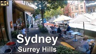 [4K] Guidebook Walks: Surrey Hills, Sydney, Australia - Virtual treadmill walk on a guidebook route