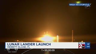 Lunar lander launched from Florida