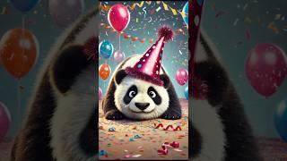 How Pandas celebrate birthday #funny #panda #shorts