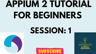 Session 1: Mobile Automation Testing using APPIUM | APPIUM for Beginners