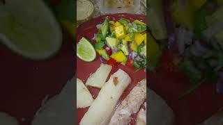 Eating through the southeast home recipes cooking with dj amax and guests mango salsa yuca fish