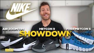 NIKE SHOWDOWN | Metcon 9 vs Free Metcon 5 vs Air Zoom TR 1