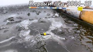 Первый лед 2024-25. ЛЁД ХРУСТИТ а РЫБА КЛЮЁТ! ДУША РАДУЕТСЯ! Зимняя Рыбалка со льда